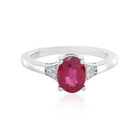 Bemainty Ruby Silver Ring