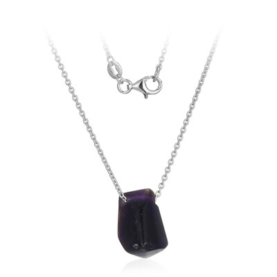 Zambian Amethyst Silver Necklace