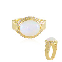 Welo Opal Silver Ring (Adela Silber)