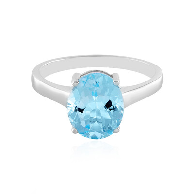 Sky Blue Topaz Silver Ring