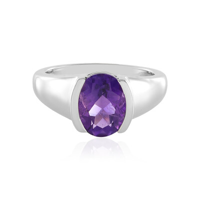 Siberian Amethyst Silver Ring