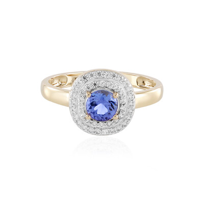 18K AAA Tanzanite Gold Ring (Adela Gold)