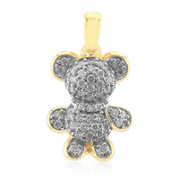 9K SI1 (G) Diamond Gold Pendant