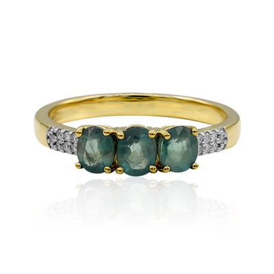 18K Grandidierite Gold Ring (AMAYANI)