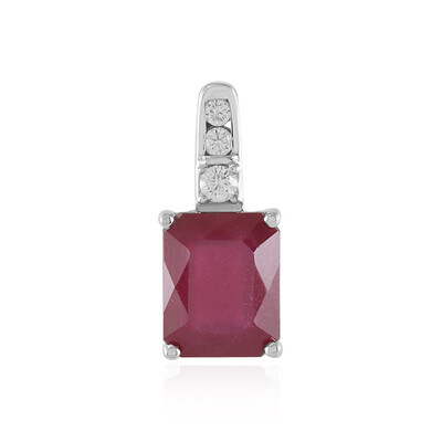 Madagascar Ruby Silver Pendant