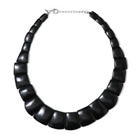 Obsidian Silver Necklace