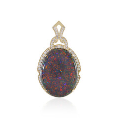 14K Andamooka matrix opal Gold Pendant (AMAYANI)