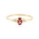 Brazilian Pink Tourmaline Silver Ring