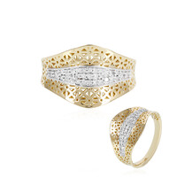 9K I1 (I) Diamond Gold Ring (Ornaments by de Melo)