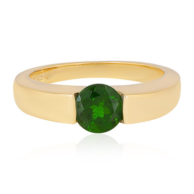 Russian Diopside Silver Ring