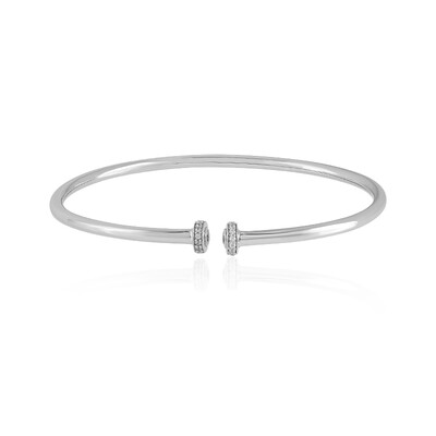 Zircon Silver Bangle