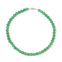 Green Aventurine Silver Necklace