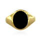 Black Onyx Silver Ring