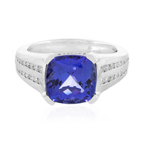 18K AAA Tanzanite Gold Ring (de Melo)