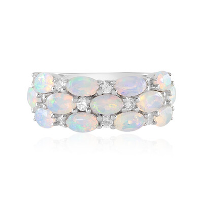 Welo Opal Silver Ring