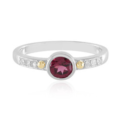 Rhodolite Silver Ring (Granulieren)