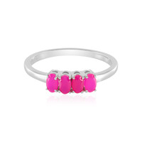 Raspberry Chalcedony Silver Ring