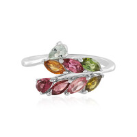 Fancy Tourmaline Silver Ring