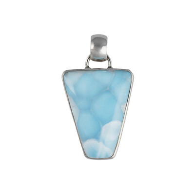 Larimar Silver Pendant