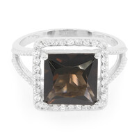 Smoky Quartz Silver Ring