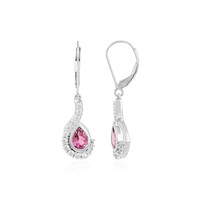 9K Pink Tourmaline Gold Earrings (KM by Juwelo)