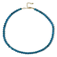 Neon Blue Apatite Silver Necklace