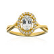 14K White Sapphire Gold Ring (CIRARI)