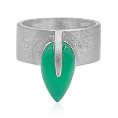 Green Onyx Silver Ring