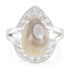 Botswana Agate Silver Ring