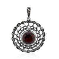 Mozambique Garnet Silver Pendant (Annette classic)