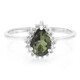 Brazilian Green Tourmaline Silver Ring