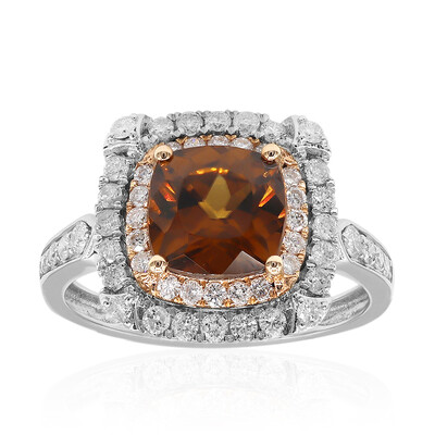 14K Brown Zircon Gold Ring (CIRARI)