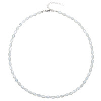 Mother of Pearl Silver Necklace