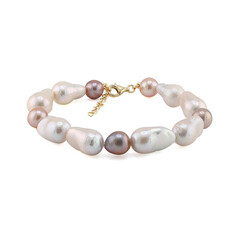 White Freshwater Pearl Silver Bracelet (TPC)