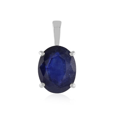 Madagascar Blue Sapphire Platinum Pendant