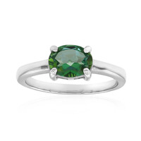 Butterfly Green Topaz Silver Ring