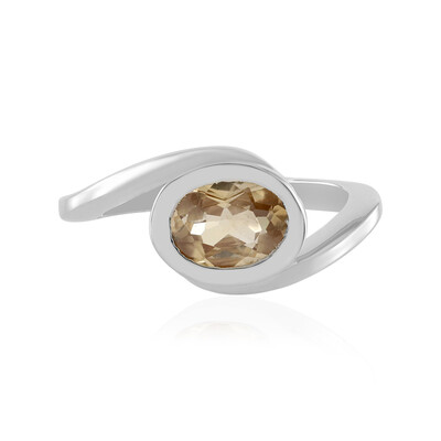 Mandarin Zircon Silver Ring