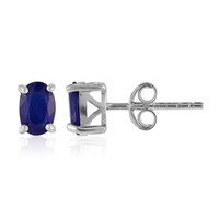 Royal Blue Spinel Silver Earrings