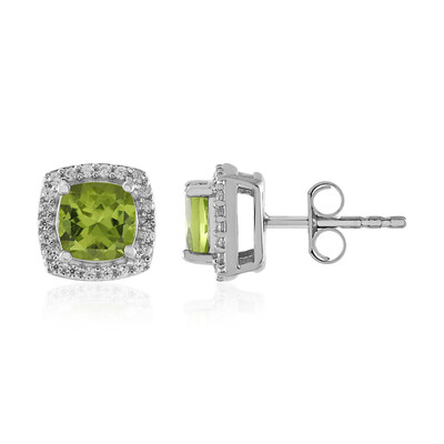 Peridot Silver Earrings