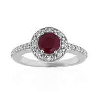 Kenyan Ruby Silver Ring