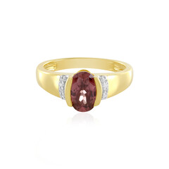 Pink Zircon Silver Ring