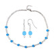 Blue Agate Silver Set