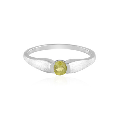 Sphene Silver Ring