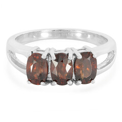 Chocolate Zircon Silver Ring