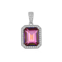 Purple Mystic Topaz Silver Pendant