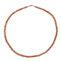 Sunstone Silver Necklace