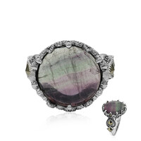 Fluorite Silver Ring (Annette classic)