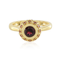 Raspberry Rhodolite Silver Ring