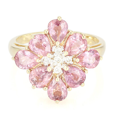 18K Unheated Padparadscha Sapphire Gold Ring (AMAYANI)