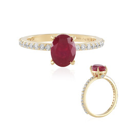 Bemainty Ruby Silver Ring